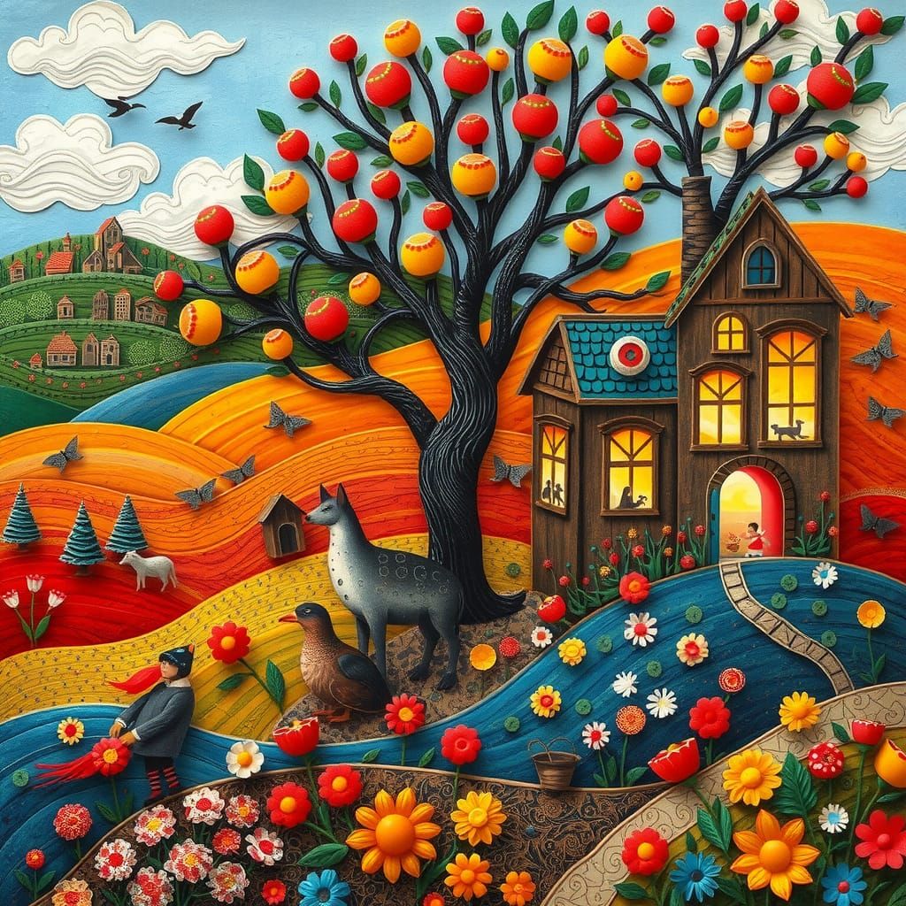 "Whimsical Haven: A Tapestry of Imagination"