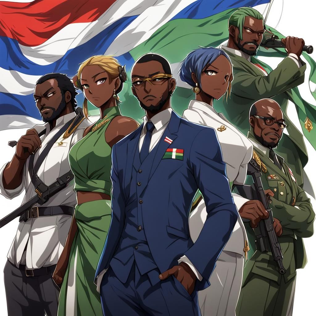 São Tomé and Príncipe as Anime Character