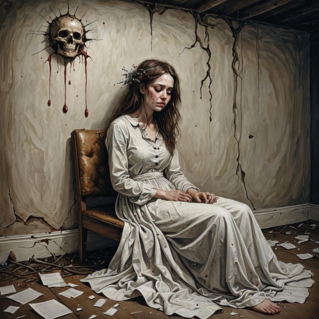 Surreal Illustration of Lost Dreams and Healing