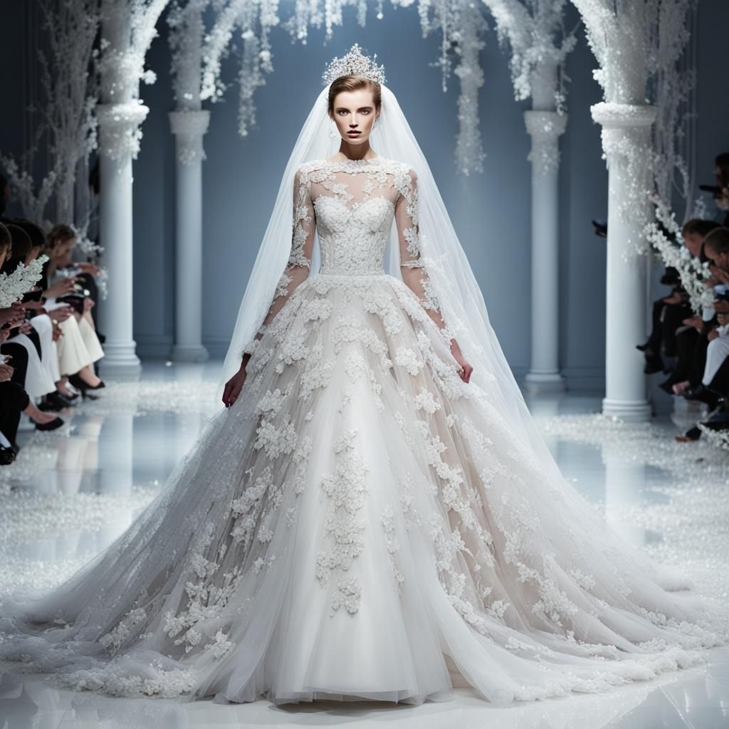Bridal Fashion Fantasy: AI-Generated Art