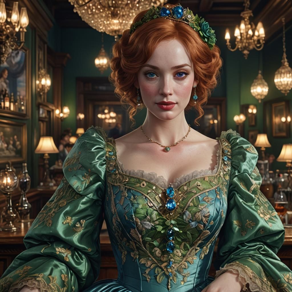 Celestial City: Vibrant Oil Painting of Ancient Tree