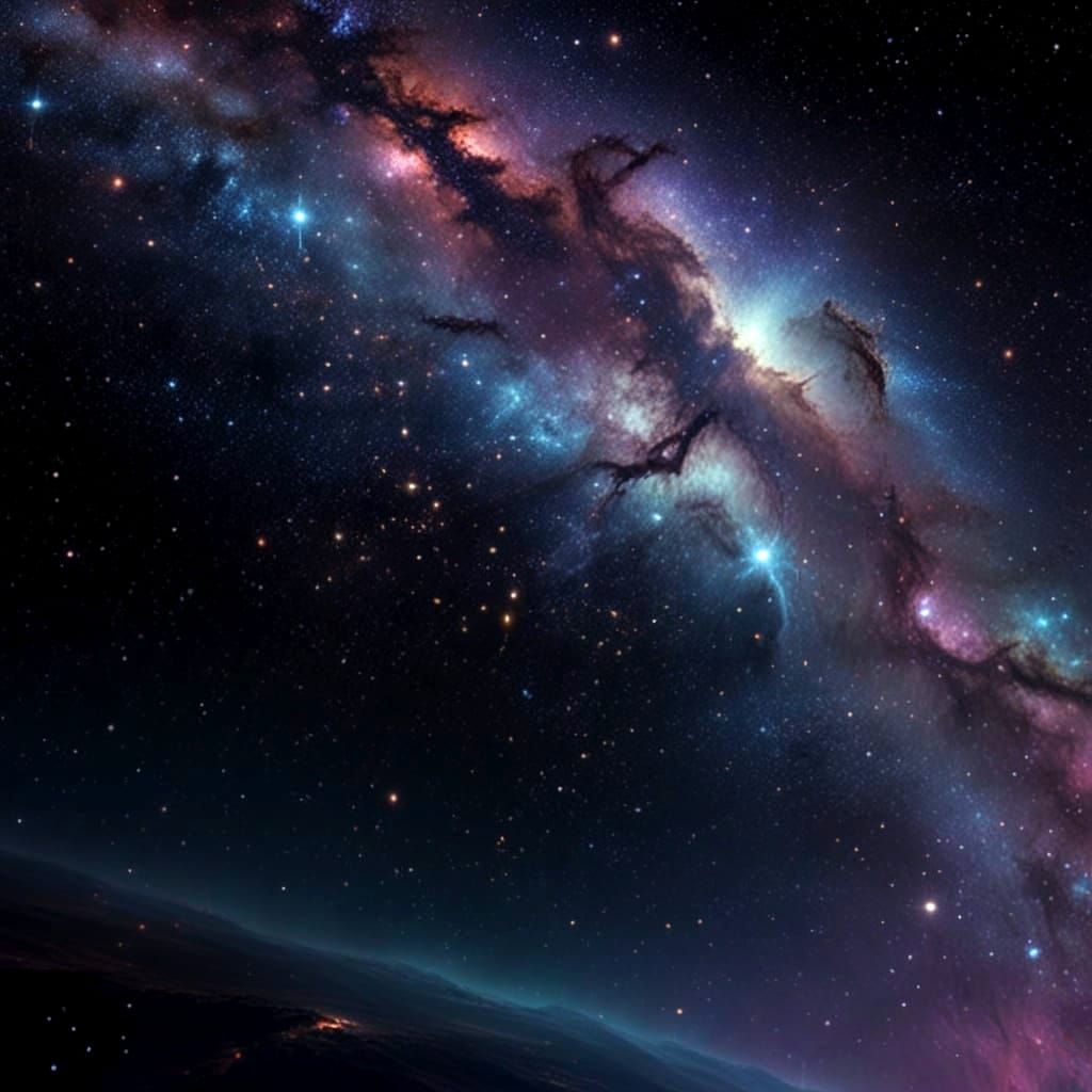 Surreal Cosmic Odyssey in Vibrant Retrofuturism