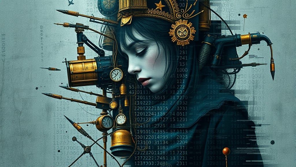 Melancholic Figure Dissolves Into Wall: Byzantine Industrial...