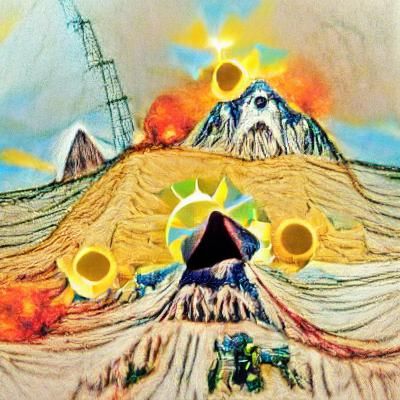 Solar Mountain at Perihelion: A Fiery Apocalypse