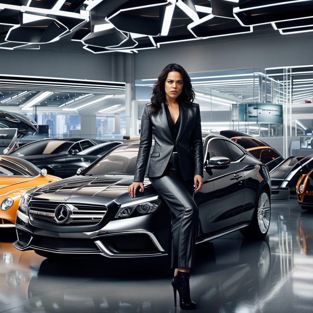 Michelle Rodriguez Cars Saleswoman