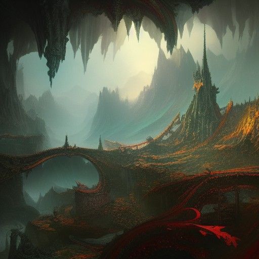 Fantastical Hallucination Concept Art in Deep Color