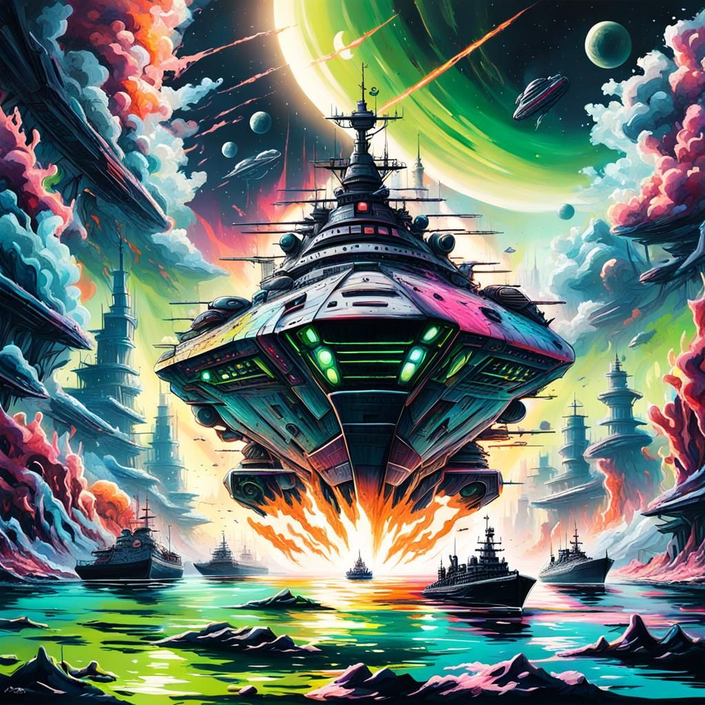 Rebel Moon Under Attack: Graffiti Art Style