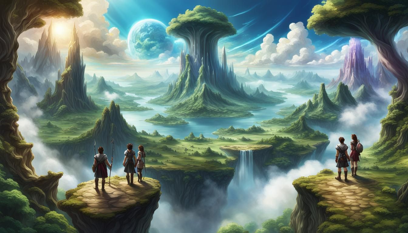 Fantasy Explorers Discover Magical Floating Dream Islands