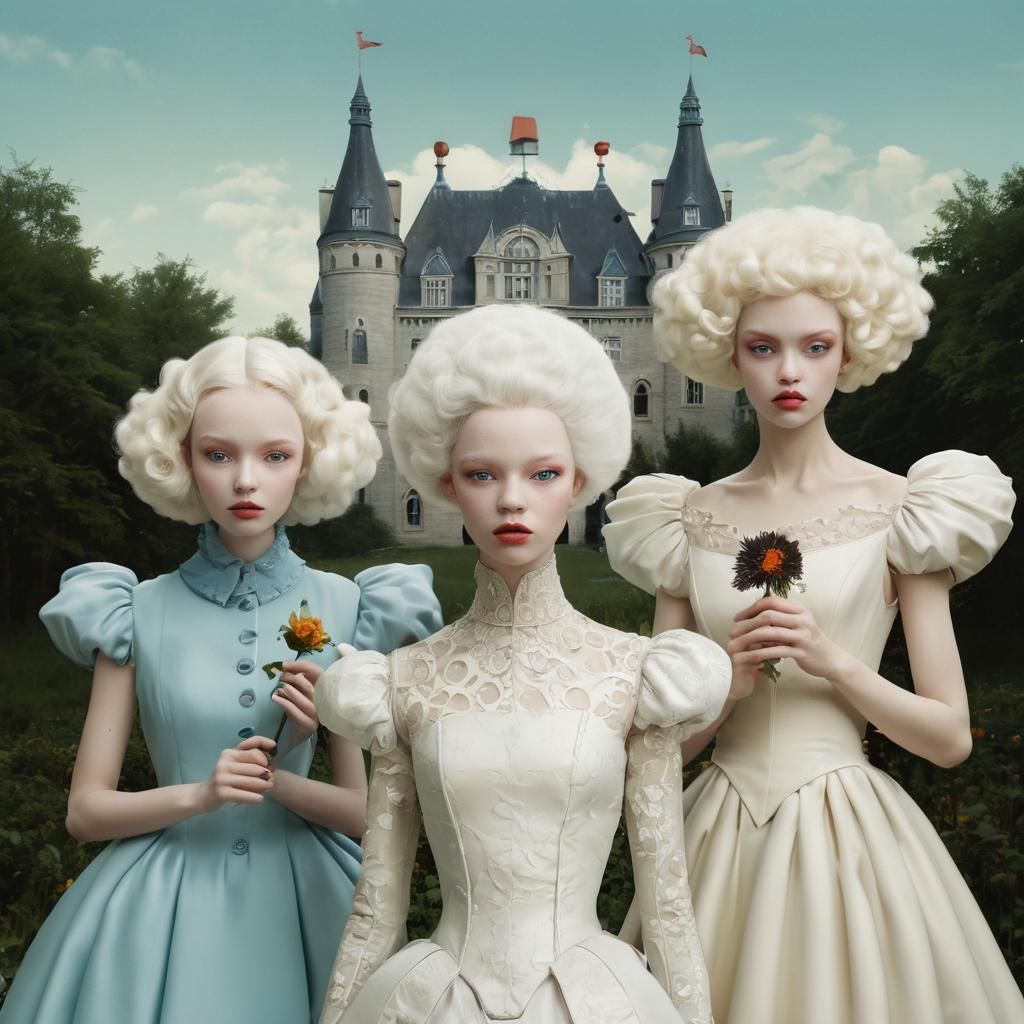 Surreal Face in Fairytale Foam Fashion