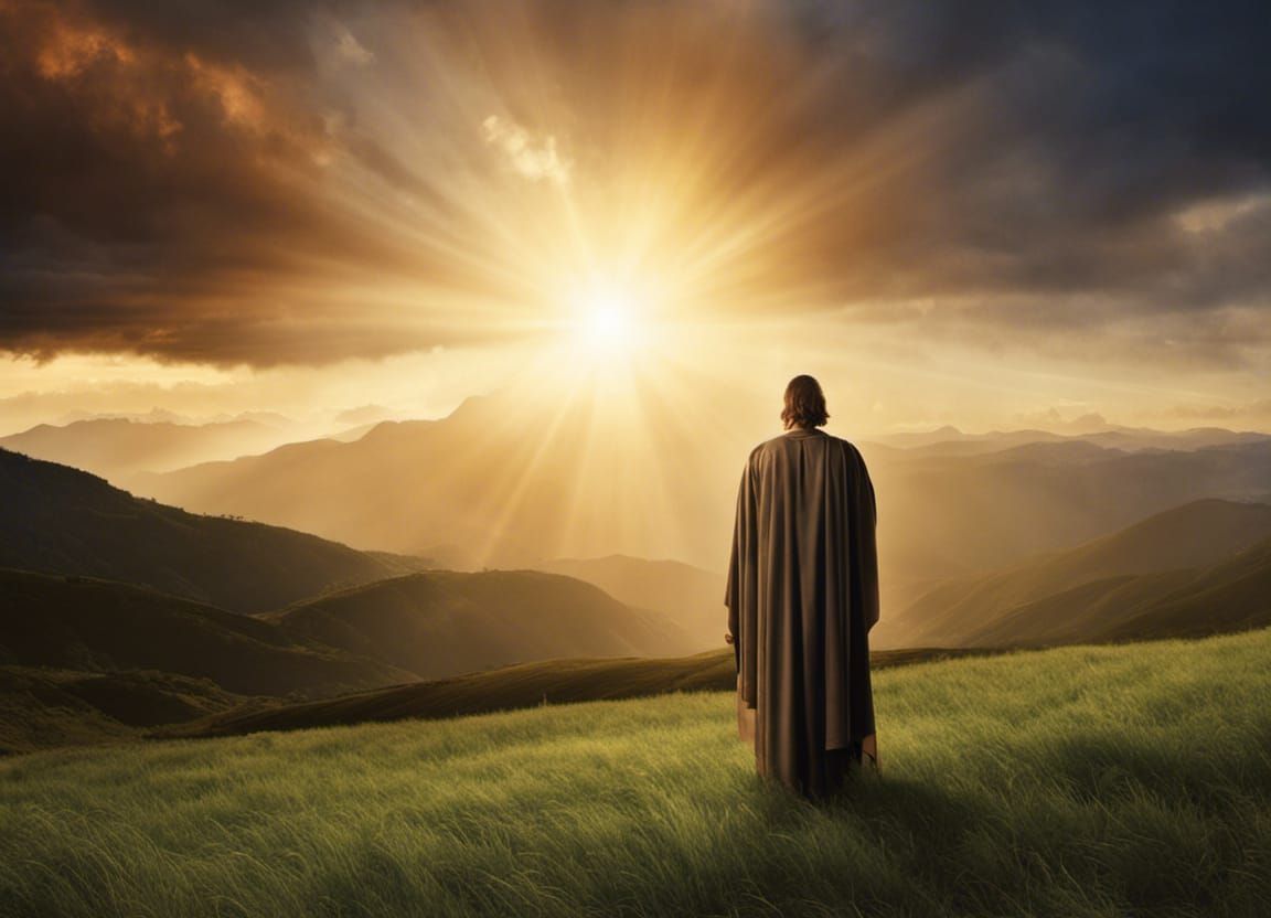 Radiant Depiction of a Divine Figure