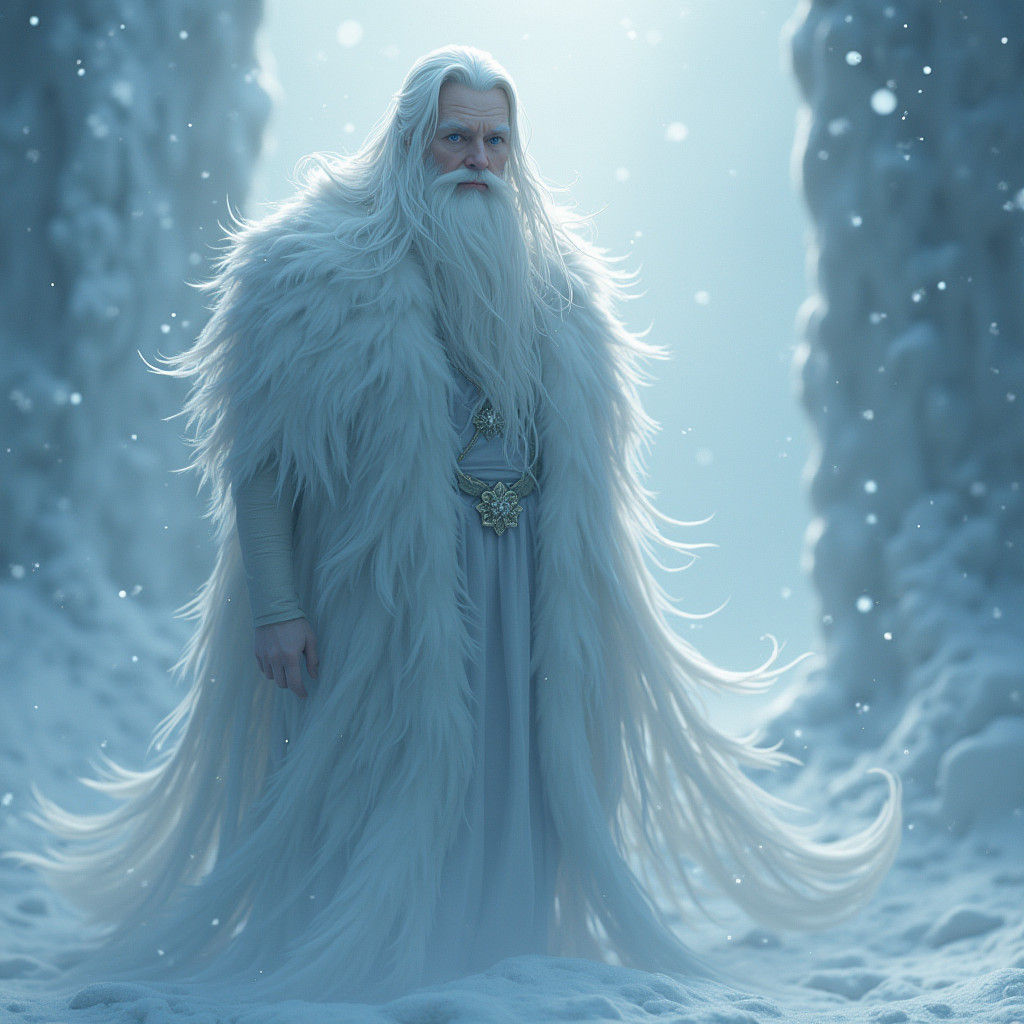 Viking Ancestor Appears in Dreamlike Frozen Realm