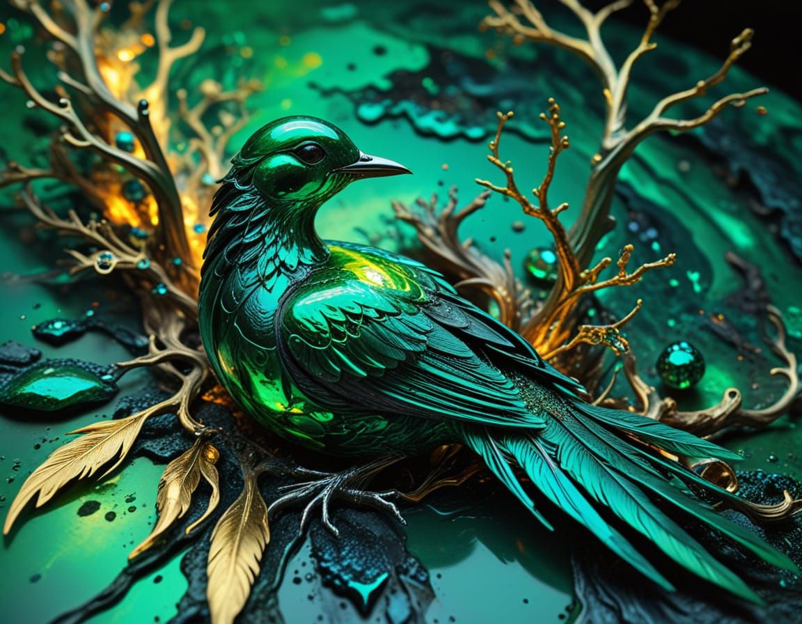 Emerald bird