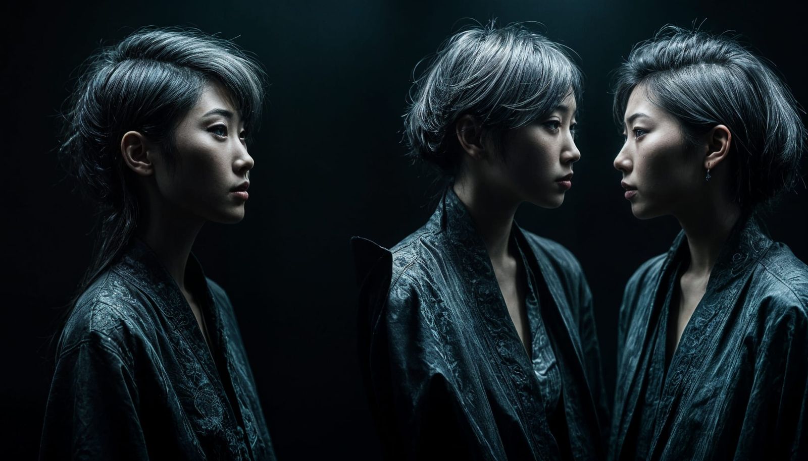 Ethereal Studio Portrait in Sfumato Style