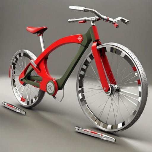 Simple AI Generated Image of a Bike