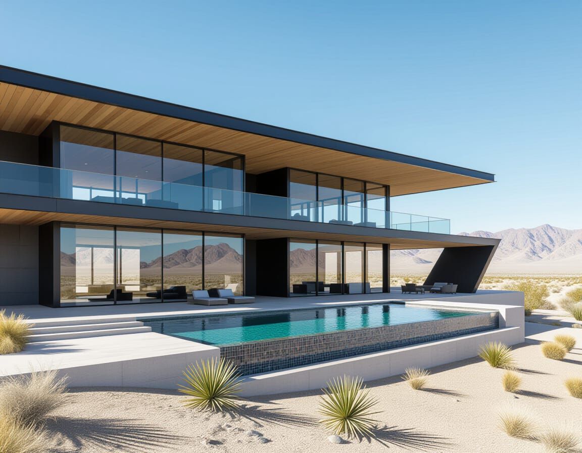 Modern Desert House Inspired by Futuristic Architecture
