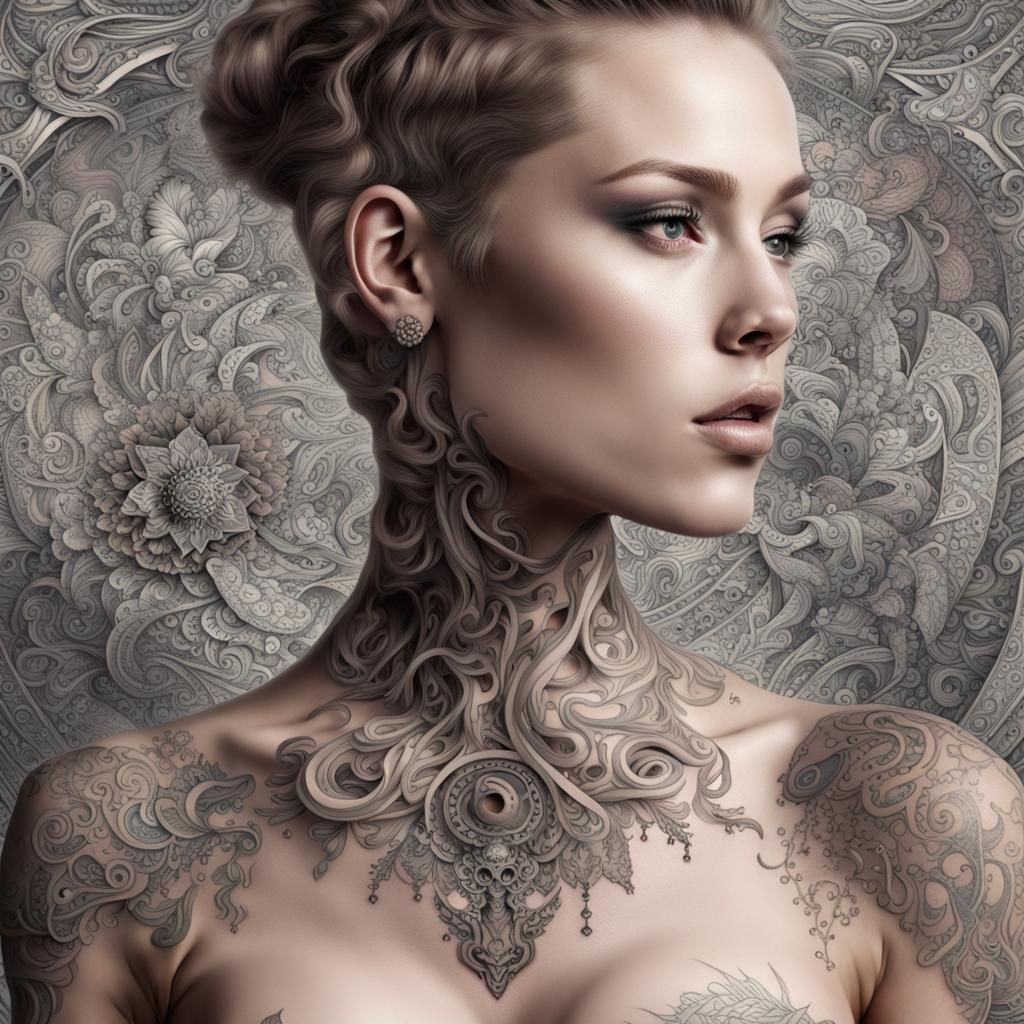 Cyborg Tattoo Art: Mythical Ornamentation and Human Form