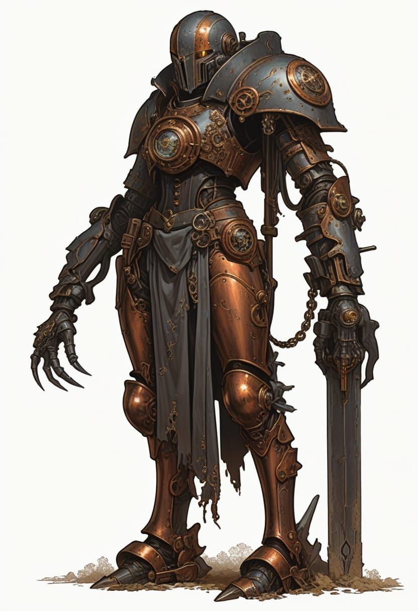 Copper Knight: A Steampunk Clockwork Construct