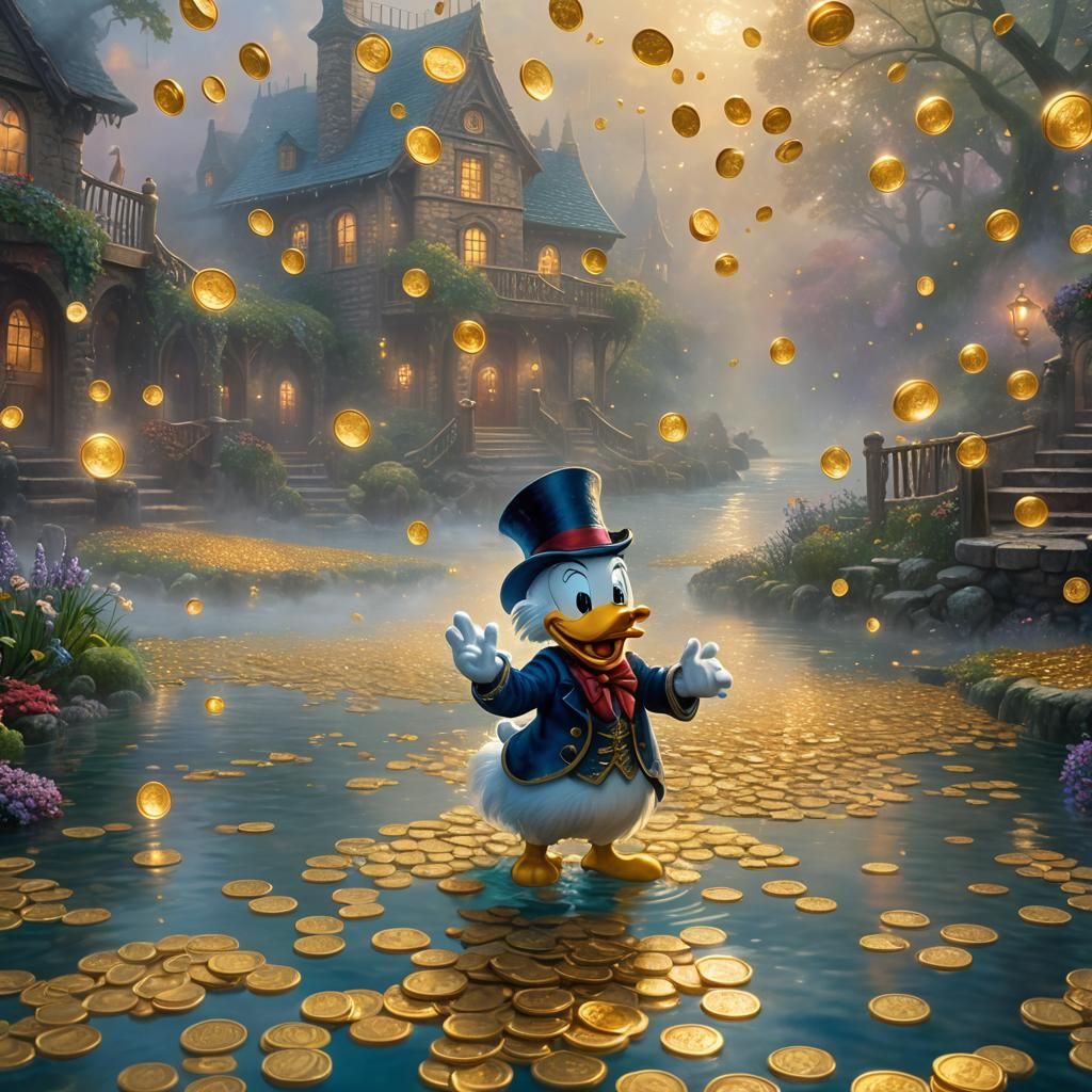 Scrooge McDuck in Dreamlike, Golden Chamber