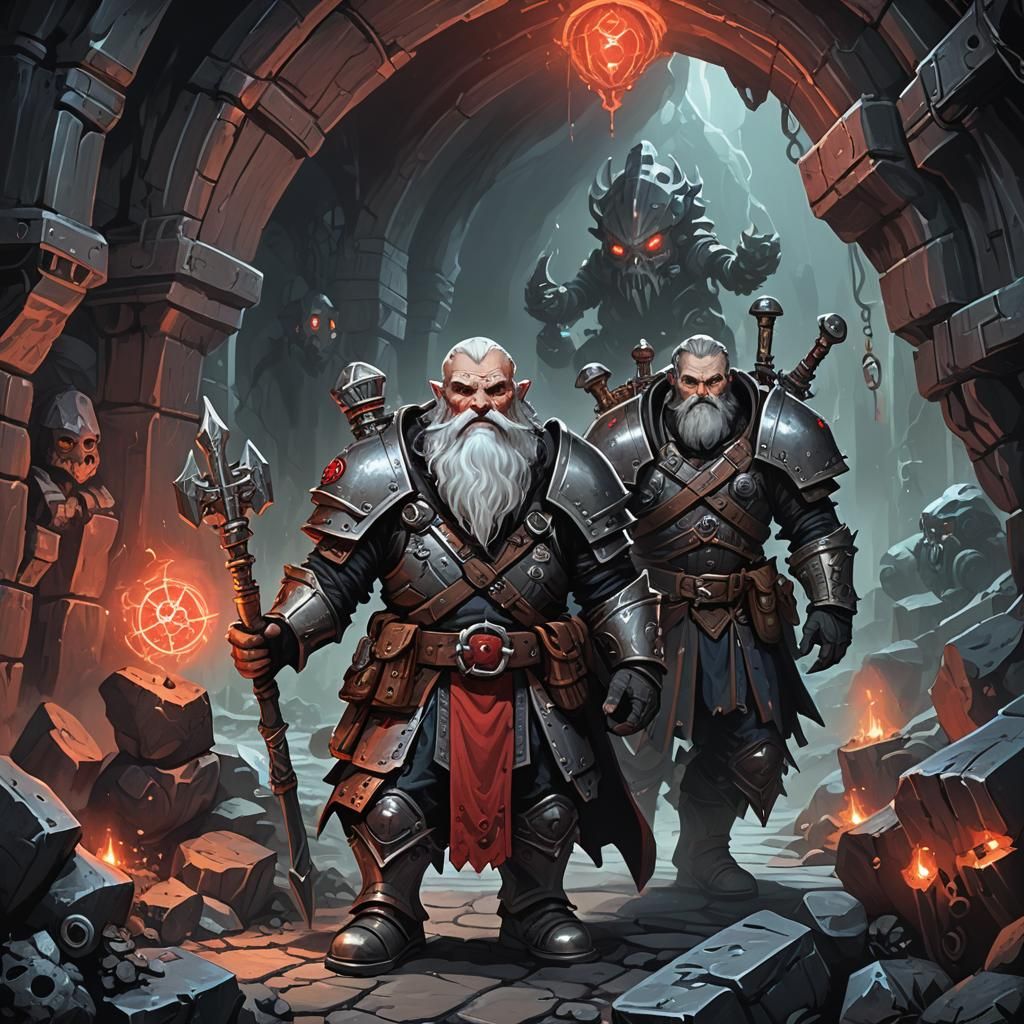 Duergar Engineer Saboteur in Gothic Cavern