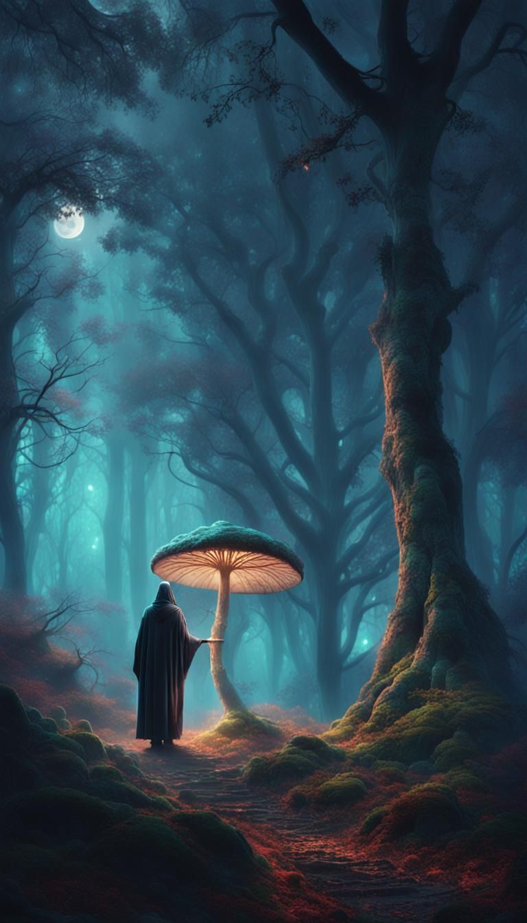 Mystical Forest: A Digital Matte Painting