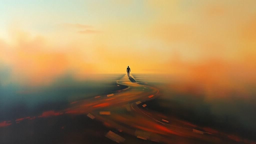Surreal Desolate Landscape in Dreamlike Style