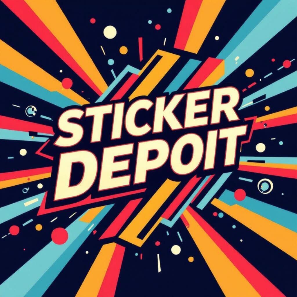 Sticker Depot: Bold Modern Logo Design