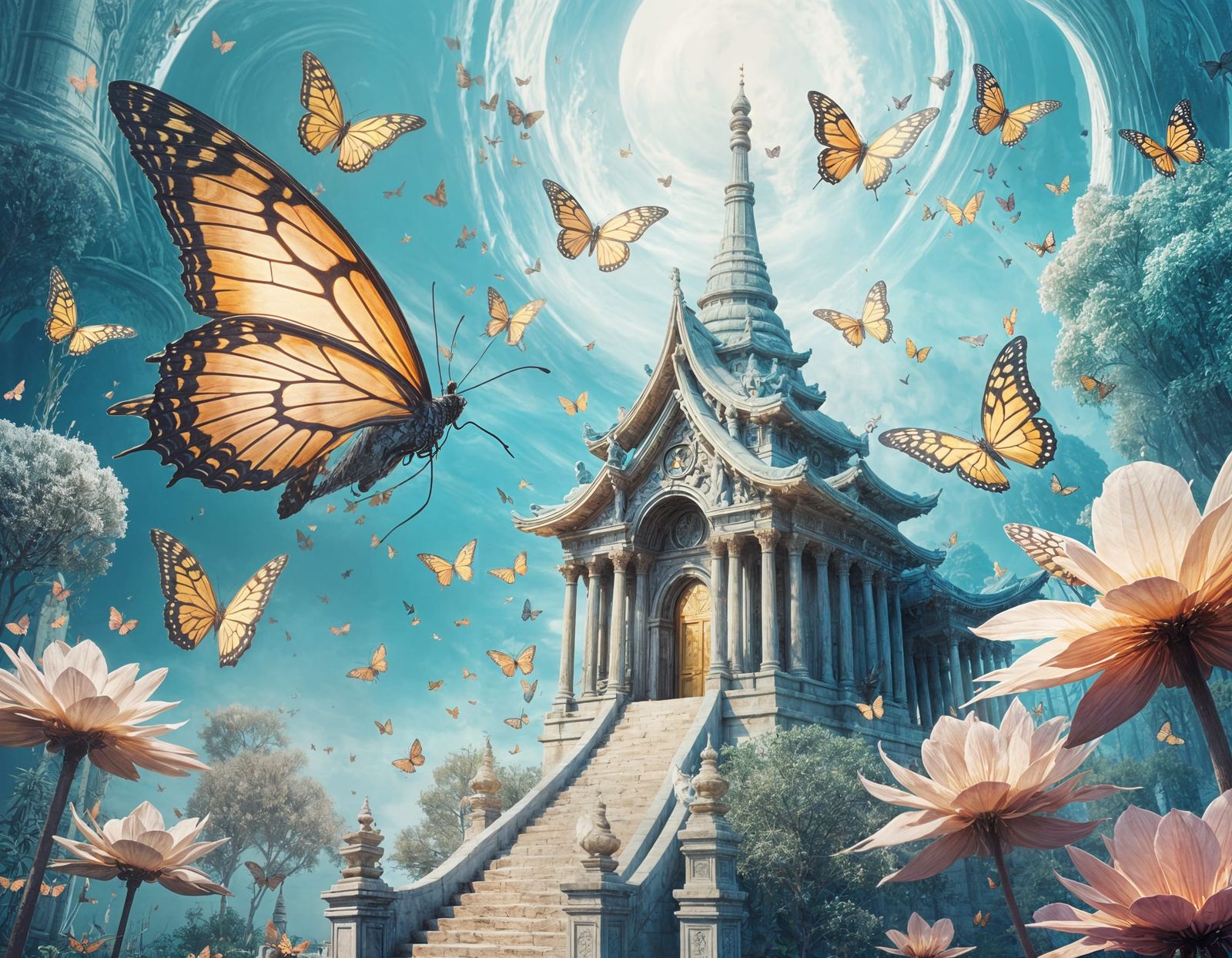 Butterfly Temple: A Swarm of Color