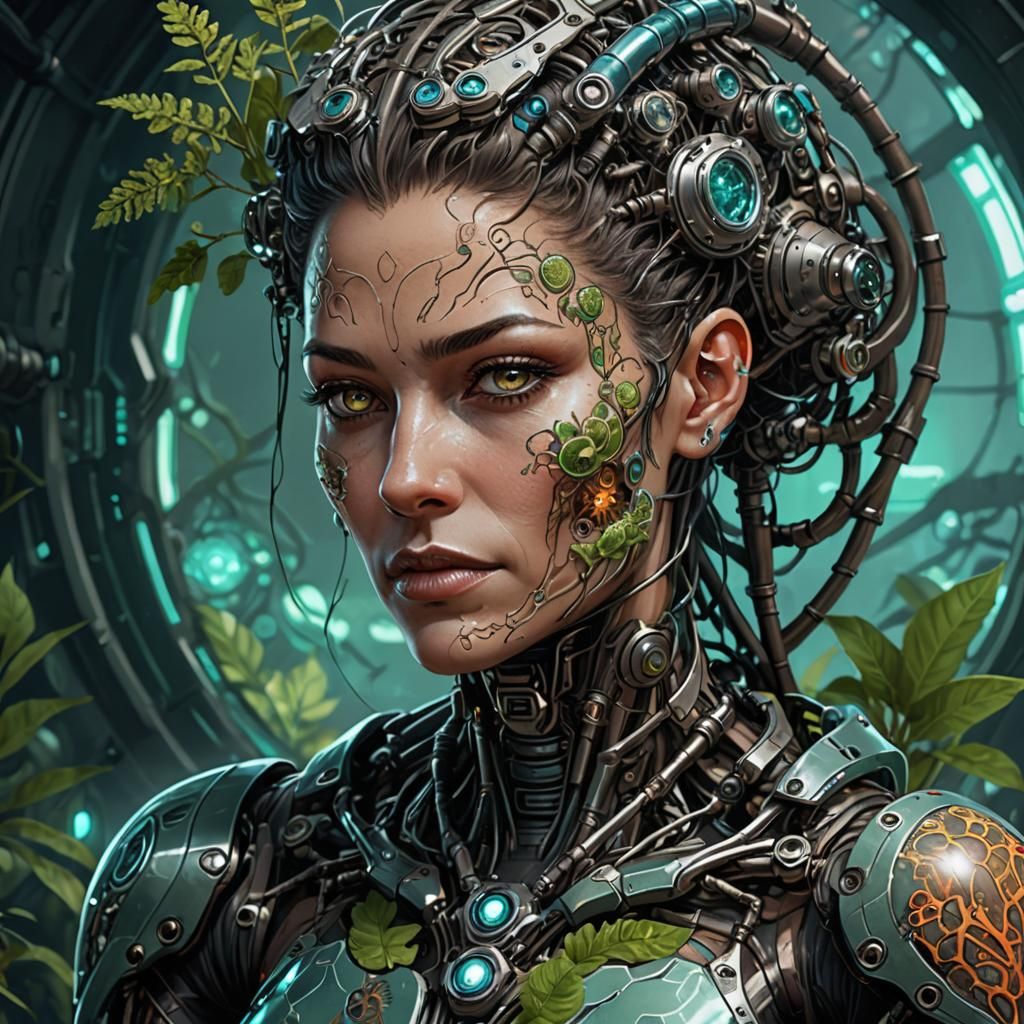 Biopunk Portrait: Biological Enhancements in Neo-Naturalism