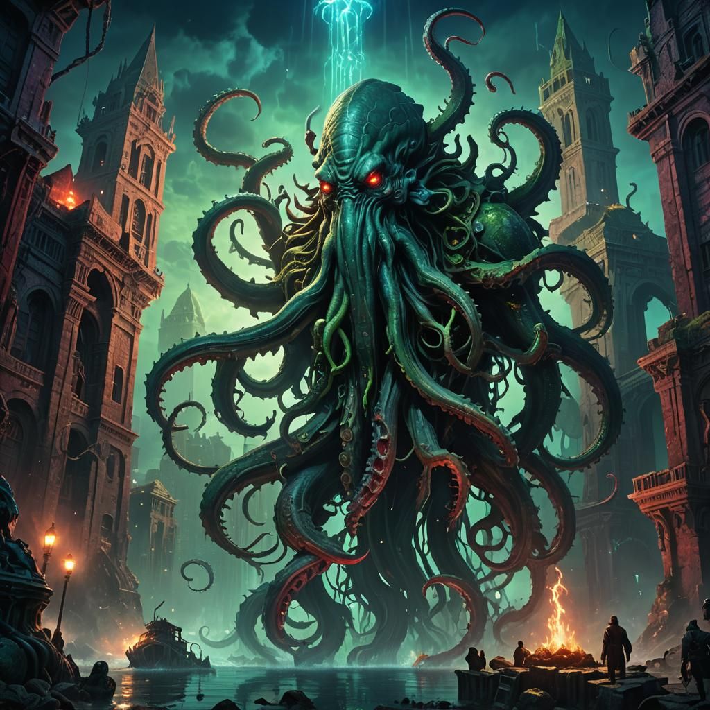 Cthulhu Rising: Dark Fantasy Concept Art