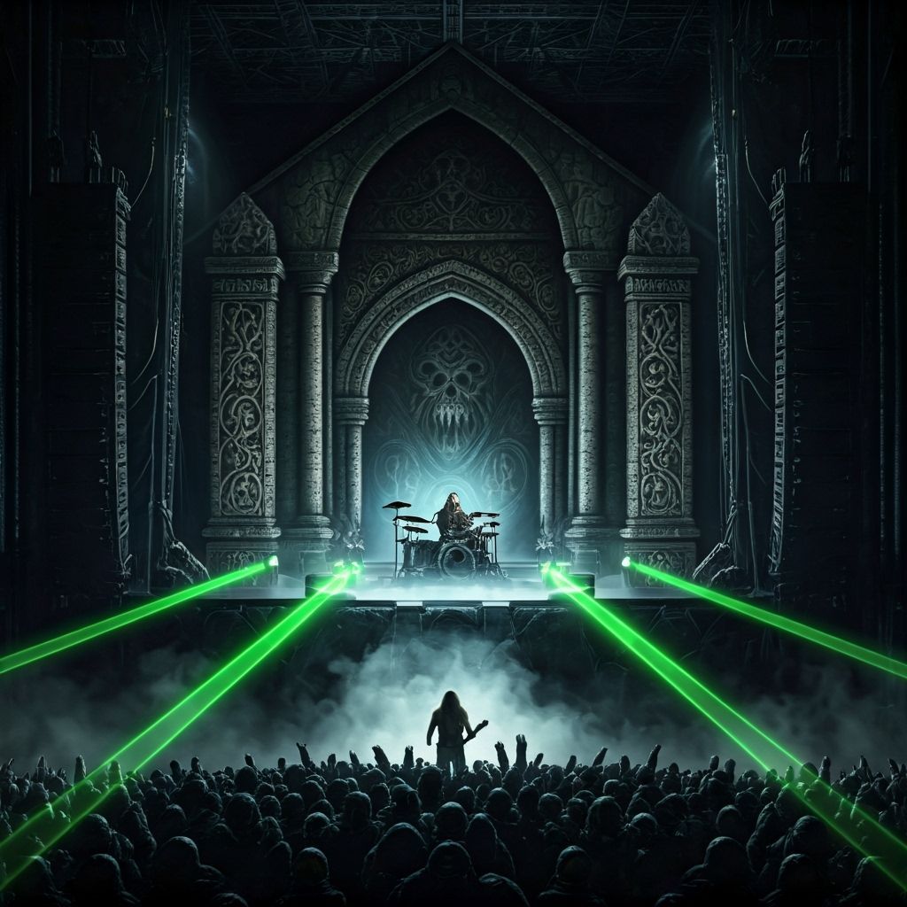 Cyberpunk Heavy Metal Concert in Space