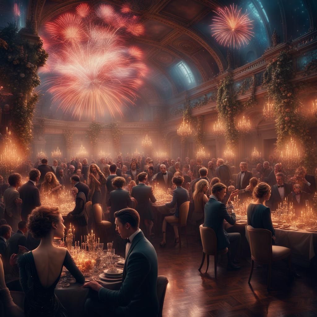 New Year's Eve Party: A Digital Matte Painting