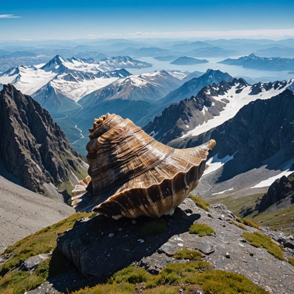 Giant Whelk Dominates Mountain Range
