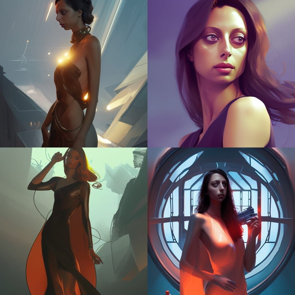 Angela Sarafyan as Bond Villain in Art Nouveau Style