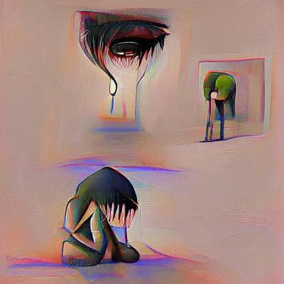 Abstract Representation of Depression in Digital Art
