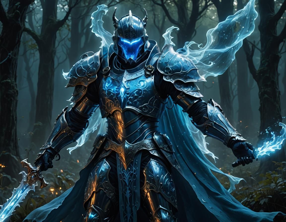 Ethereal Ghost Knight in Astral Dream City