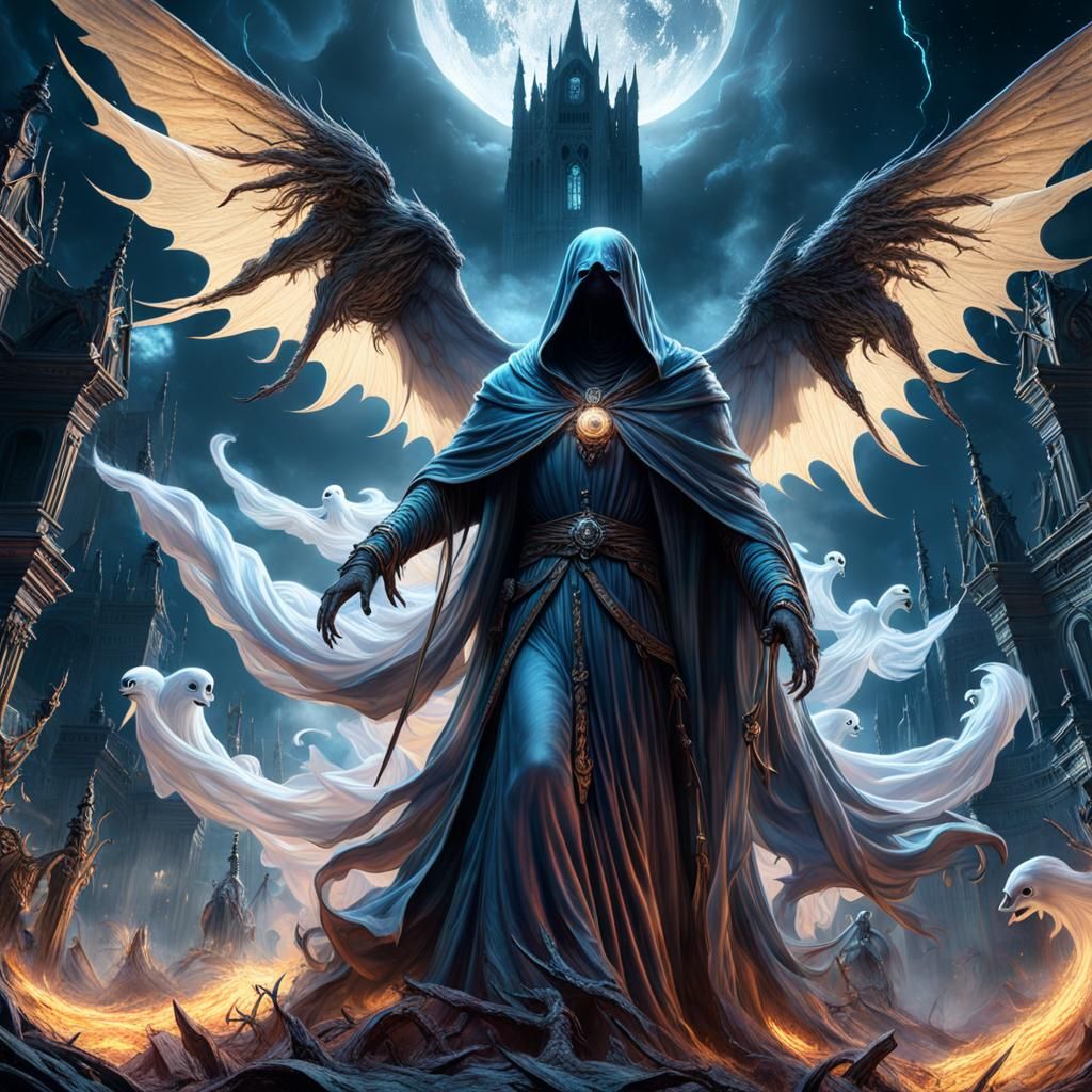 Cosmic Ghosts in Flight: A Horror Scene