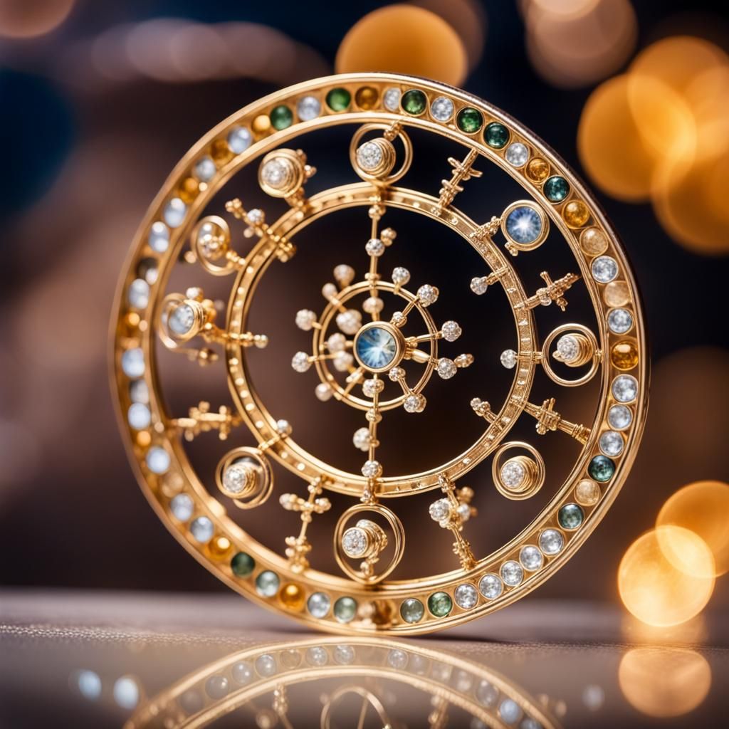 Zodiac Signs with Designer Jewels: High-Quality Photo