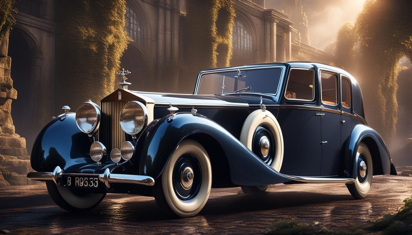 1939 Rolls-Royce Matte Painting in Fantasy Style