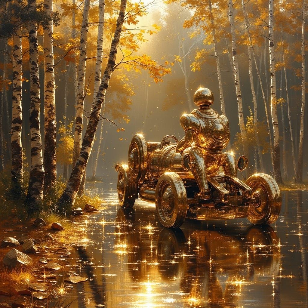 Surreal Cyberpunk Goddess in Exquisite Flux