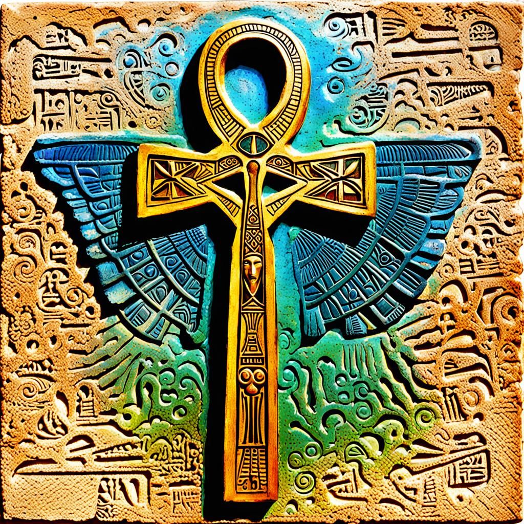 Ankh Key of Life: Ancient Egyptian Art