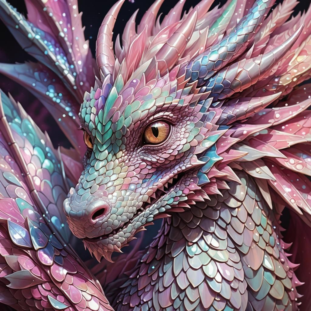 Luminescent Dragon Puppy in Detailed Digital Art
