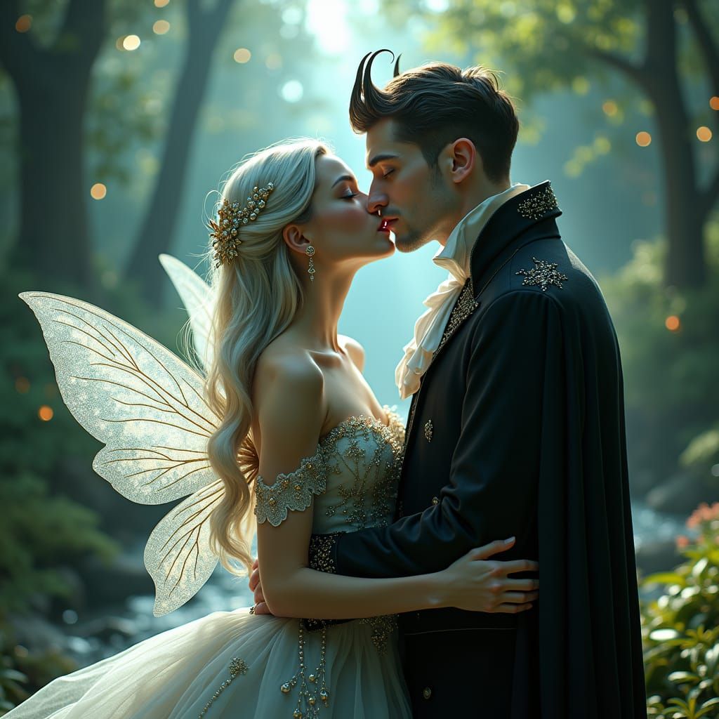 The fairy and the horned prince.