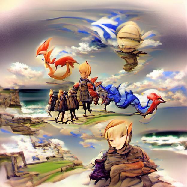 Surreal Final Fantasy Tactics Advance Art