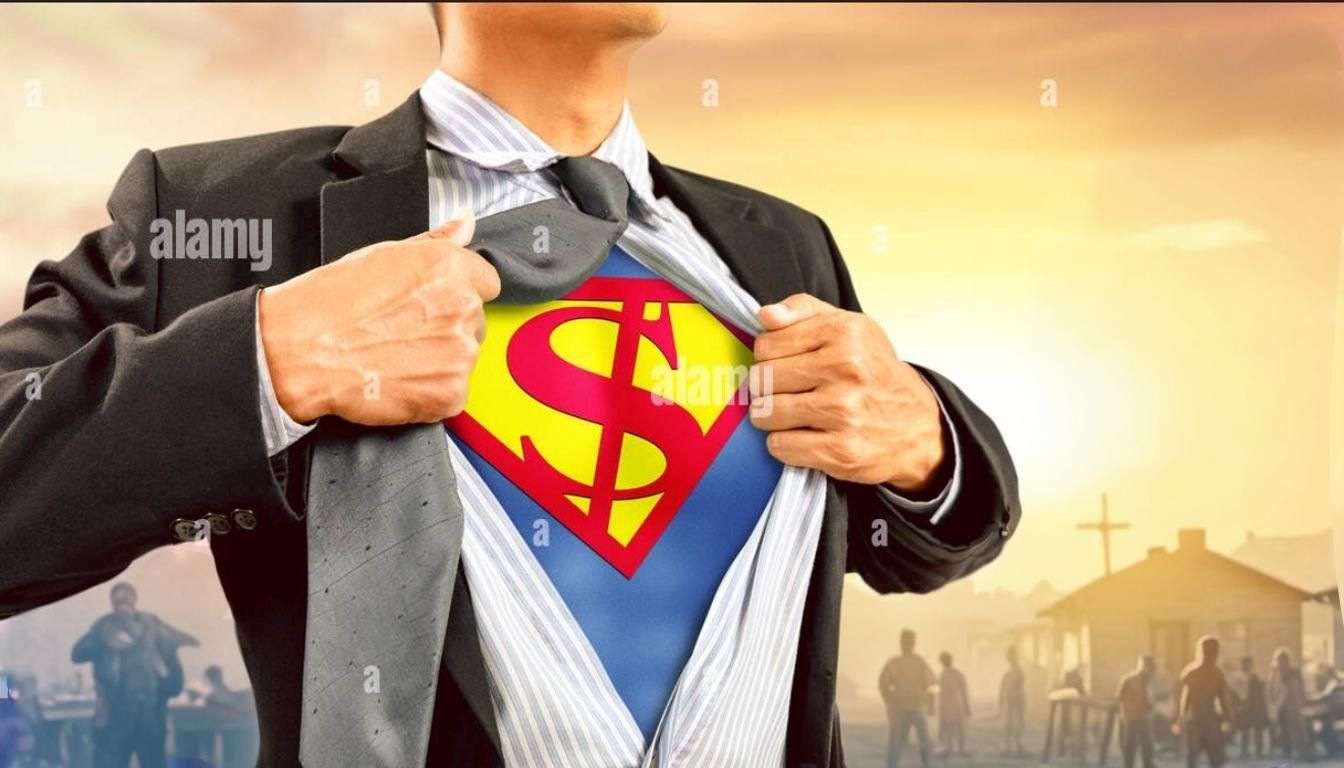 Social Realism Image of Protector in Shanty Town