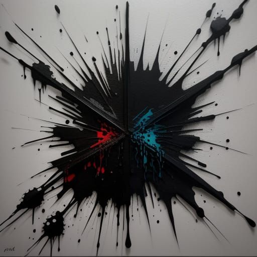 Graffiti Art: Abstract Choice Between Light and Dark