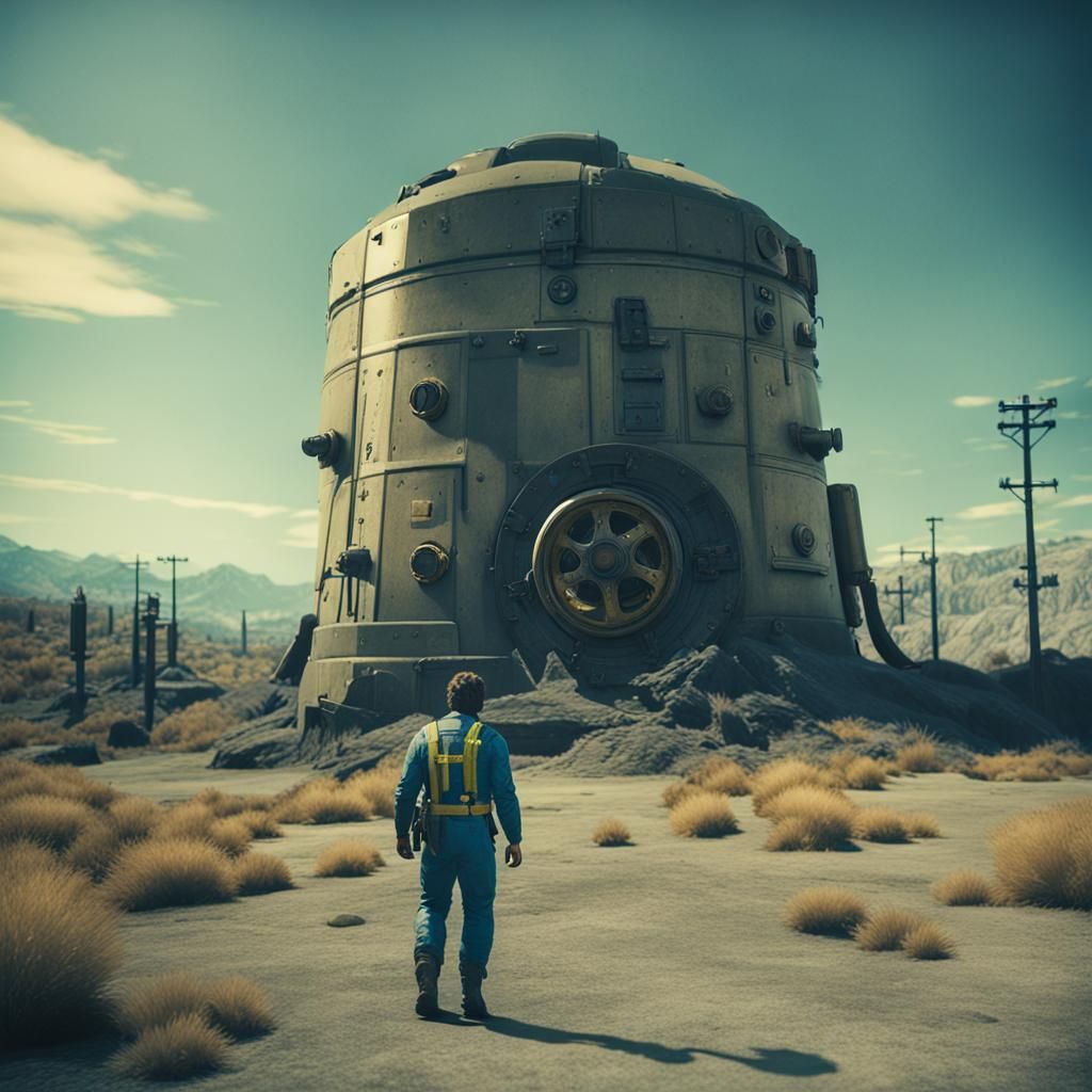 Cinematic Fallout Vault Dweller Film Still