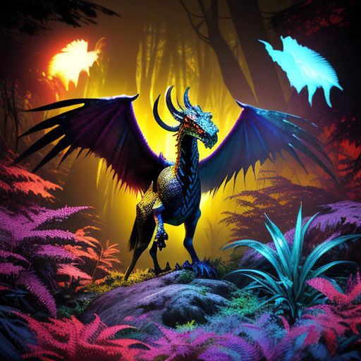 Ancient Beast Emerges from Goldenrod Darkness