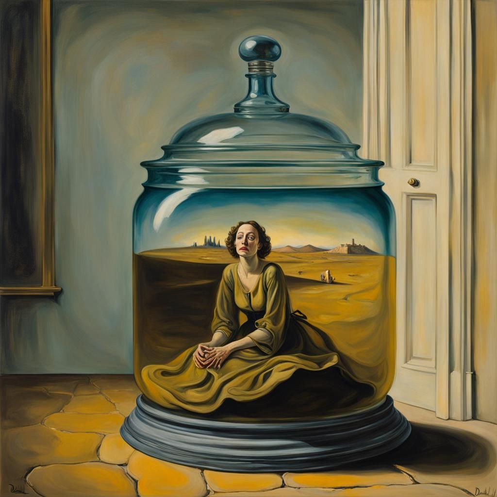 Surreal Eleanor Rigby Portrait in Dali Style