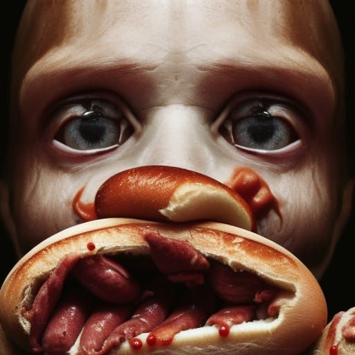 Horrific Hotdog Creatures in a Dystopian Wasteland