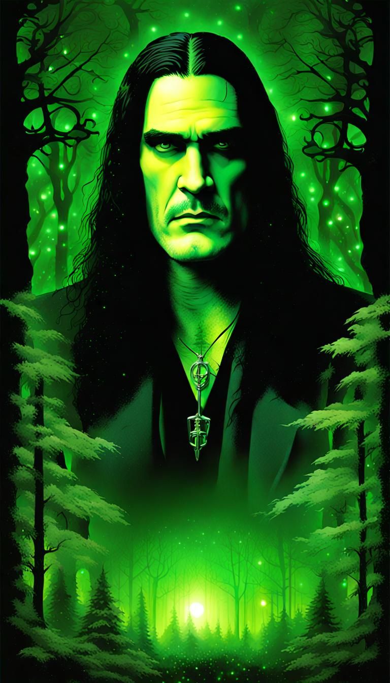 Portrait of Peter Steele, singer of the band Type O Negative 💚